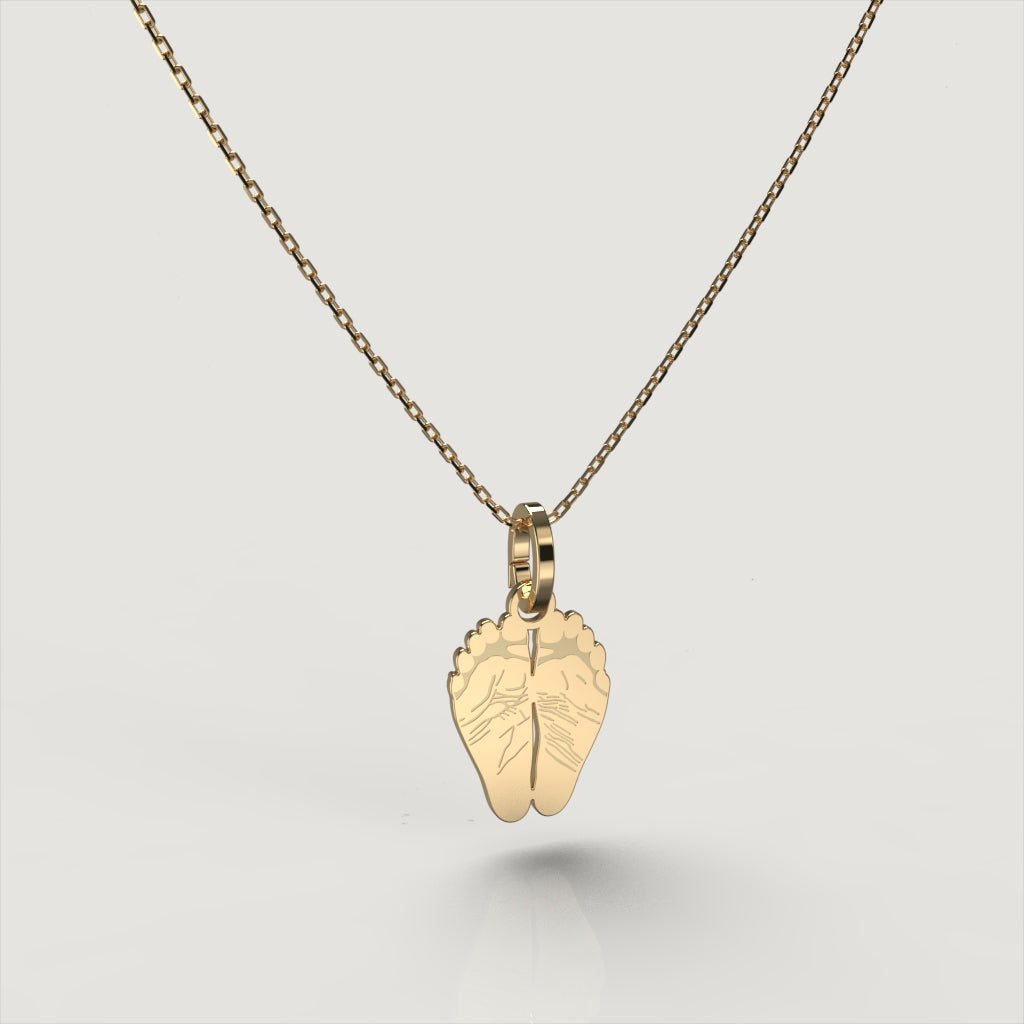Gold Classic Footprint Charm