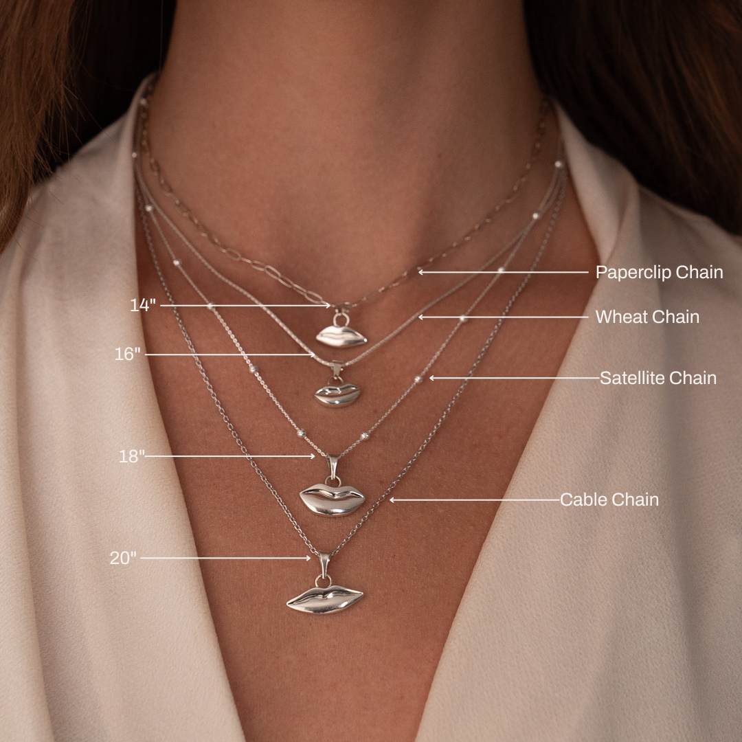 Silver Petite Kiss Charm
