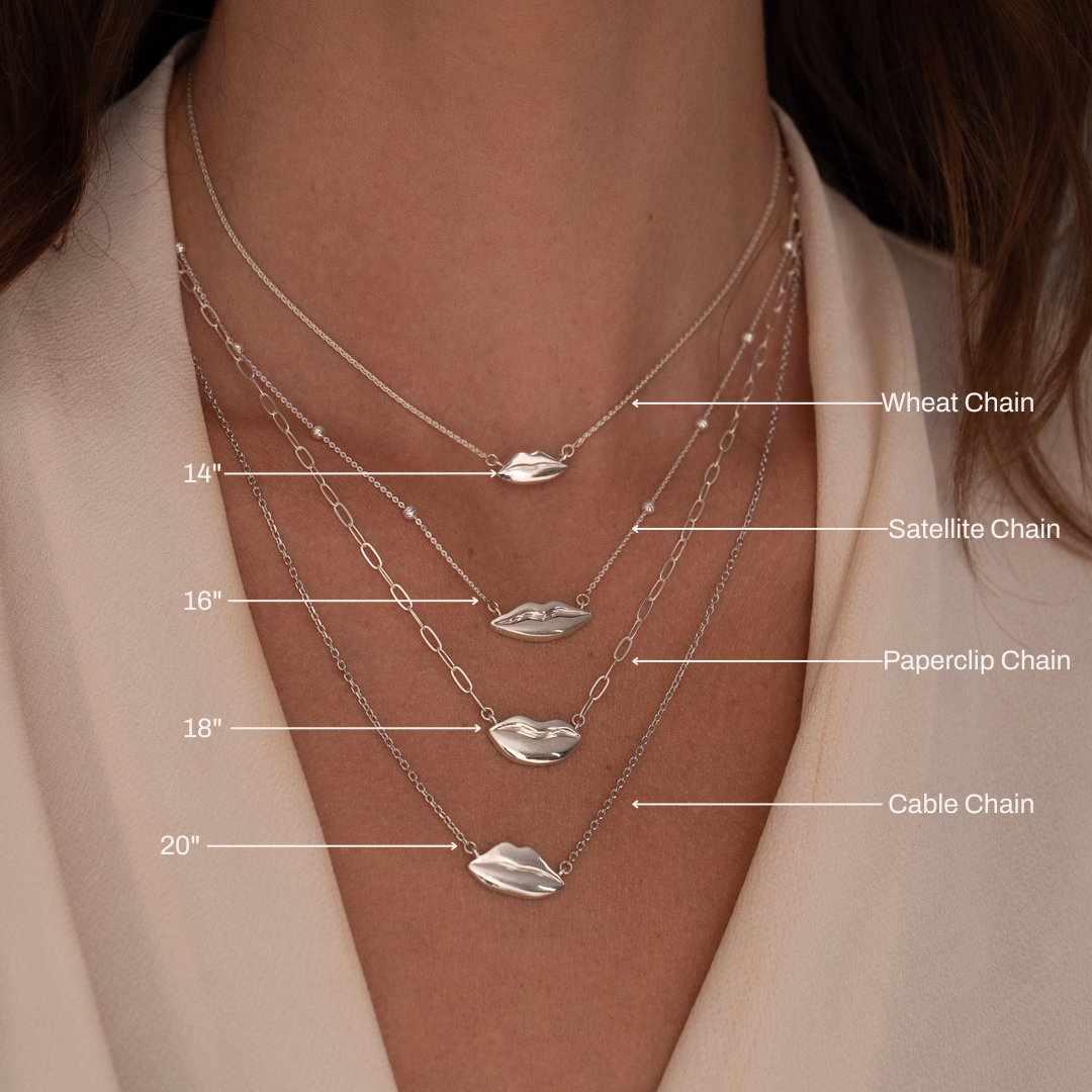 Silver Classic Footprint Necklace