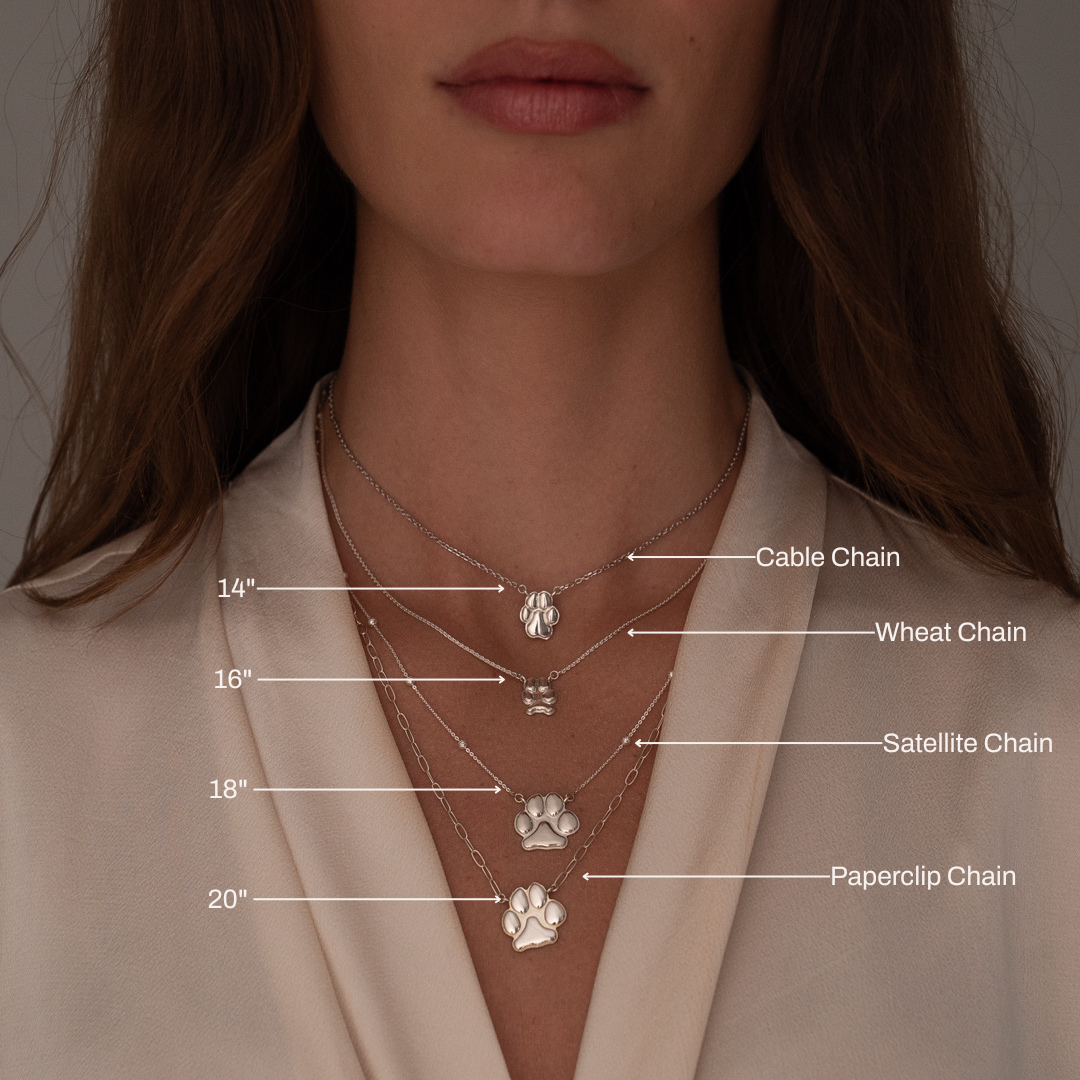 Gold Classic Paw Necklace