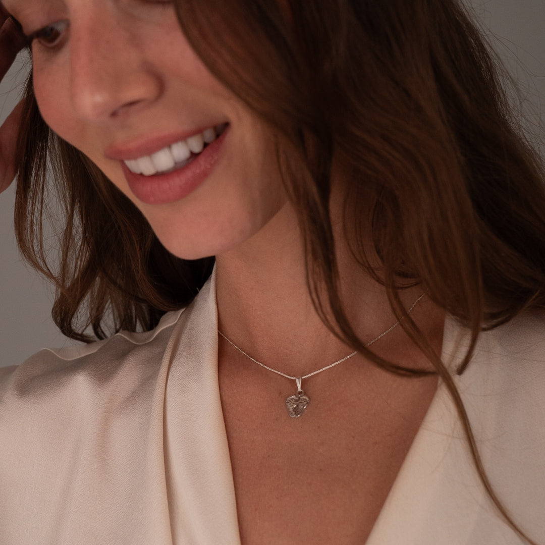 Silver Petite Footprint Charm