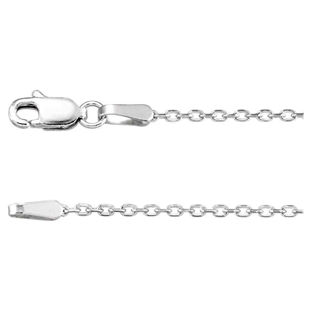 Silver Diamond Cut Cable Chain