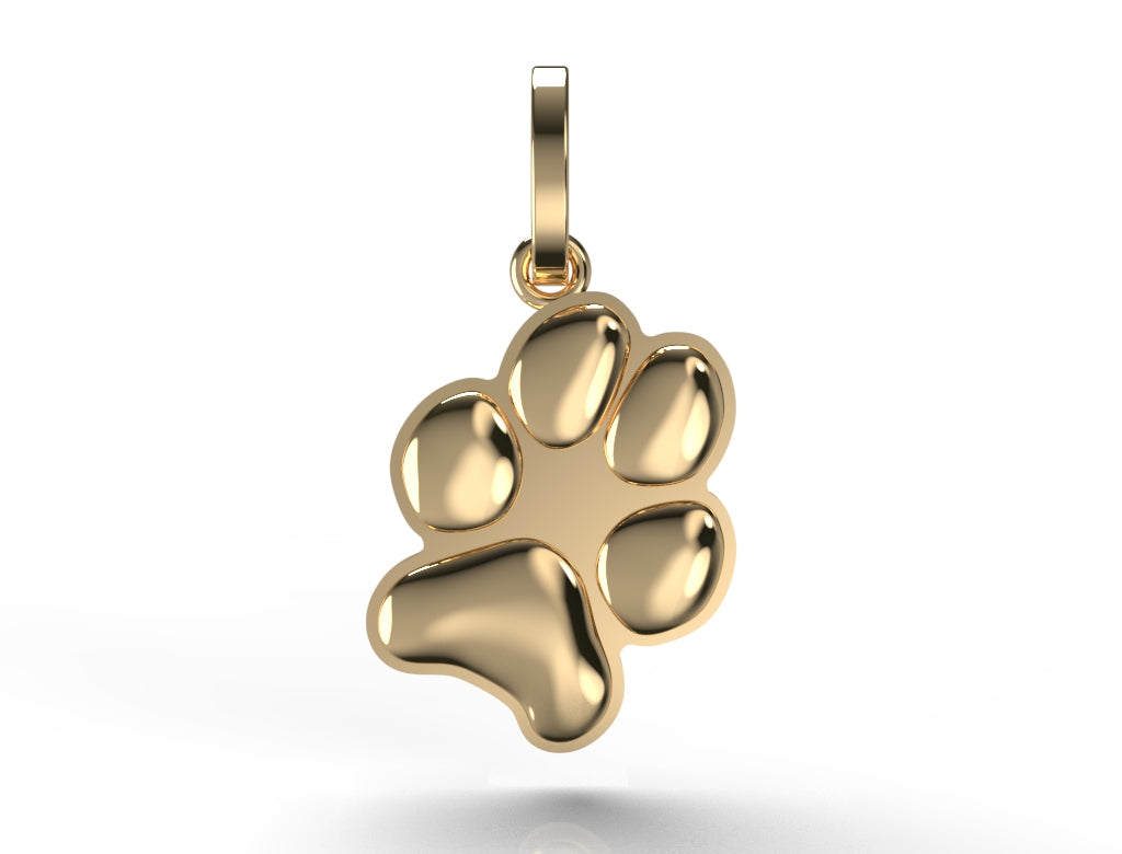 Gold Paw Charm