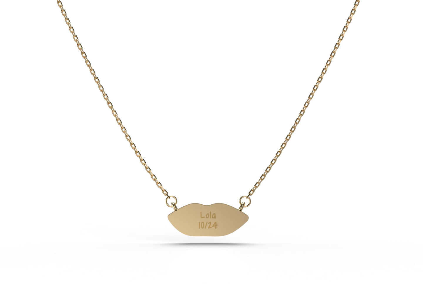 Gold Classic Triple Kiss Necklace