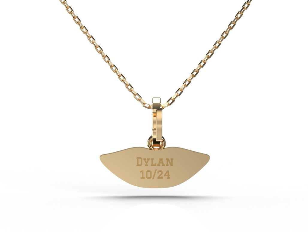 Gold Classic Kiss Charm
