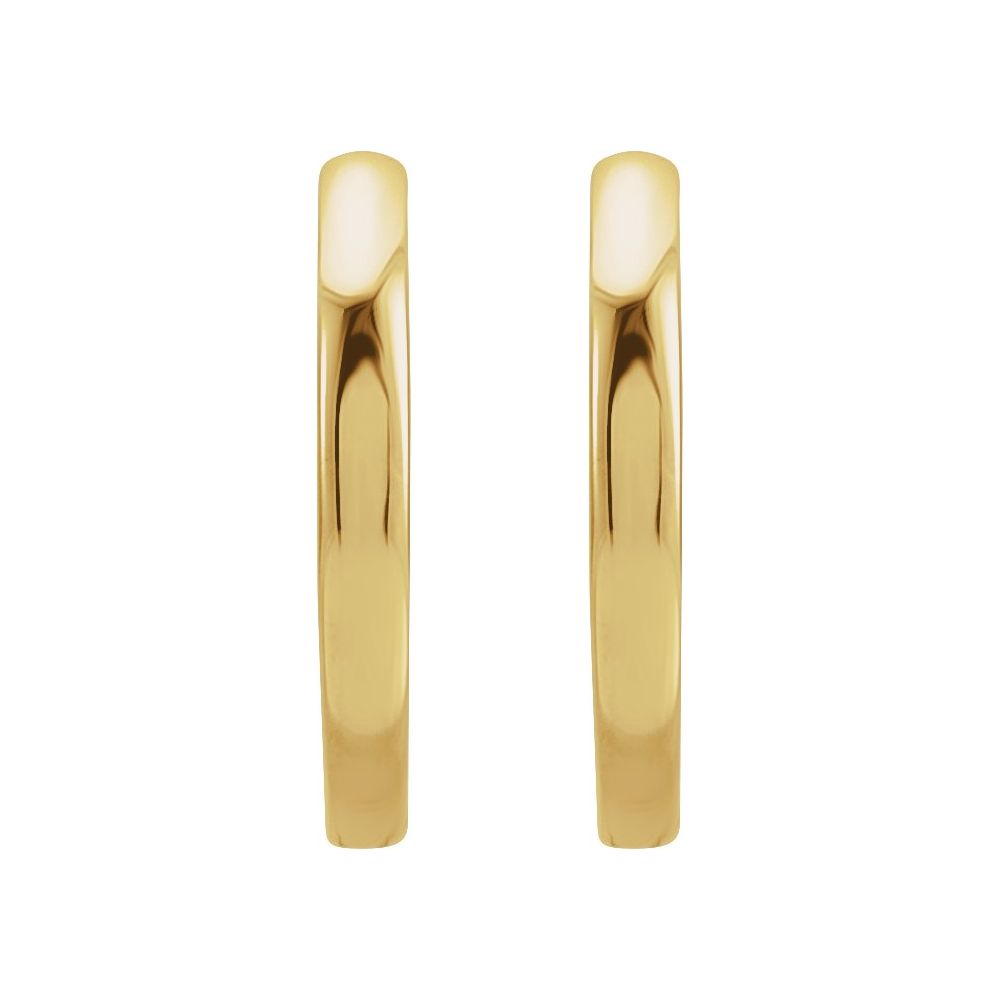 Gold Hinged Huggie Earrings