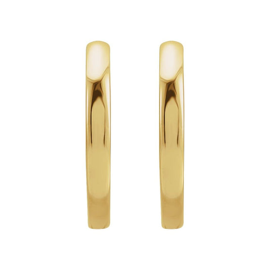 Gold Hinged Huggie Earrings