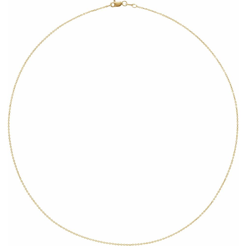 Gold Diamond Cut Cable Chain