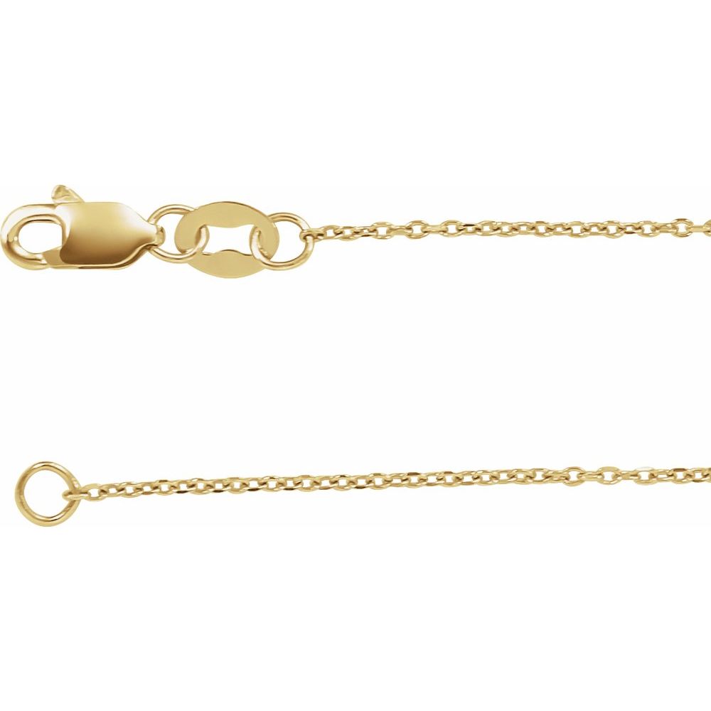 Gold Diamond Cut Cable Chain