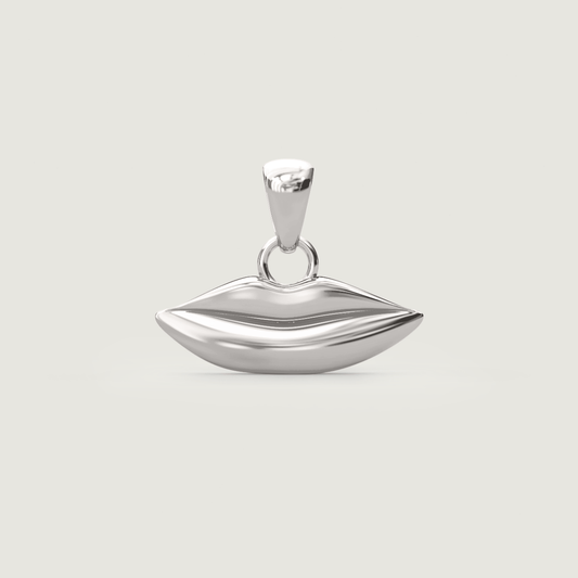 Silver Classic Kiss Charm | Custom Beautiful Meaningful Jewelry - ilMio Jewelry