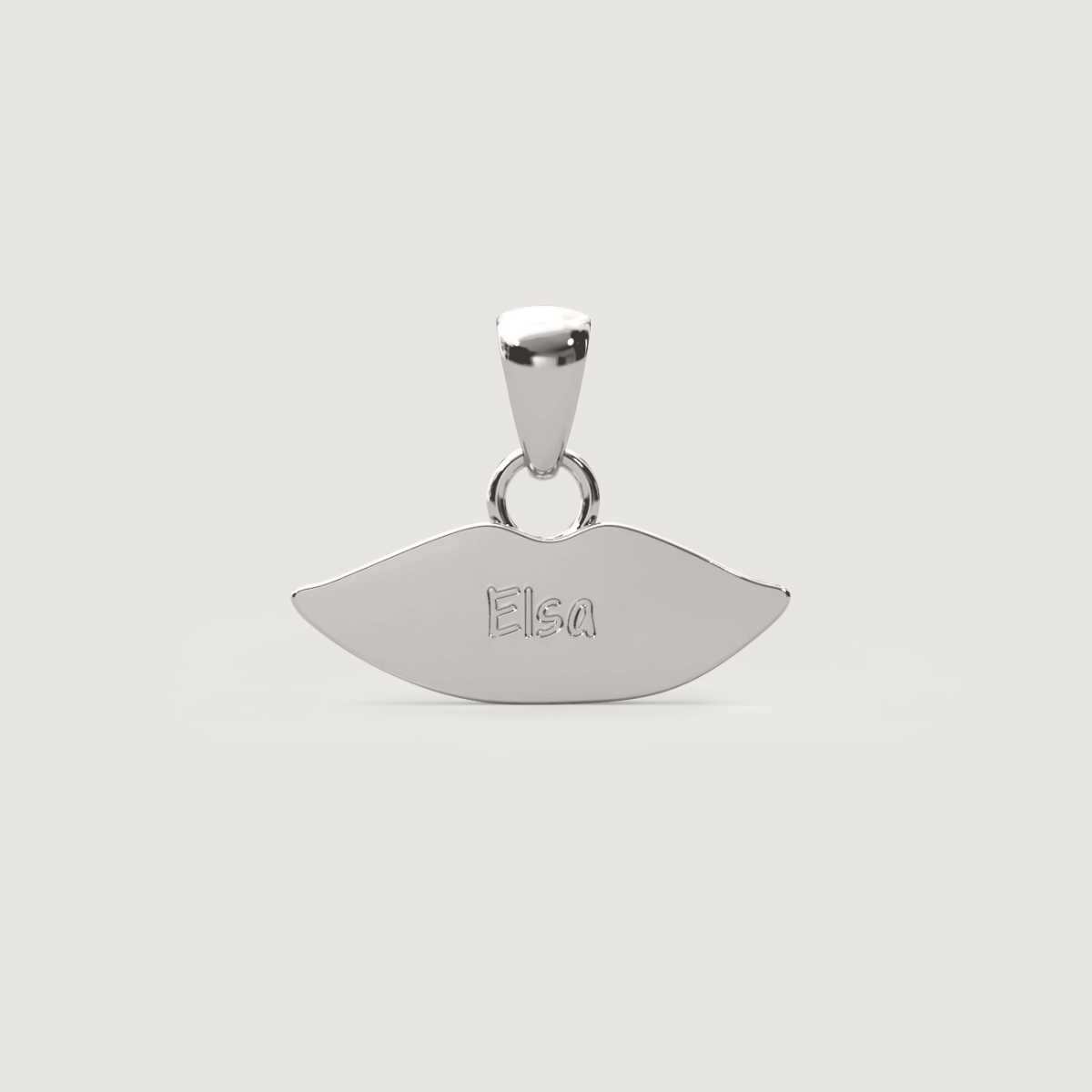 Silver Classic Kiss Charm | Custom Beautiful Meaningful Jewelry - ilMio Jewelry