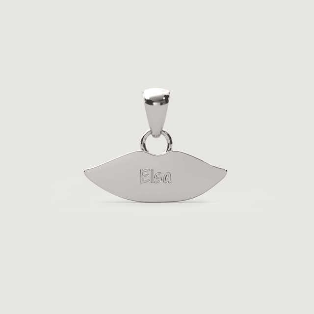 Silver Classic Kiss Charm | Custom Beautiful Meaningful Jewelry - ilMio Jewelry