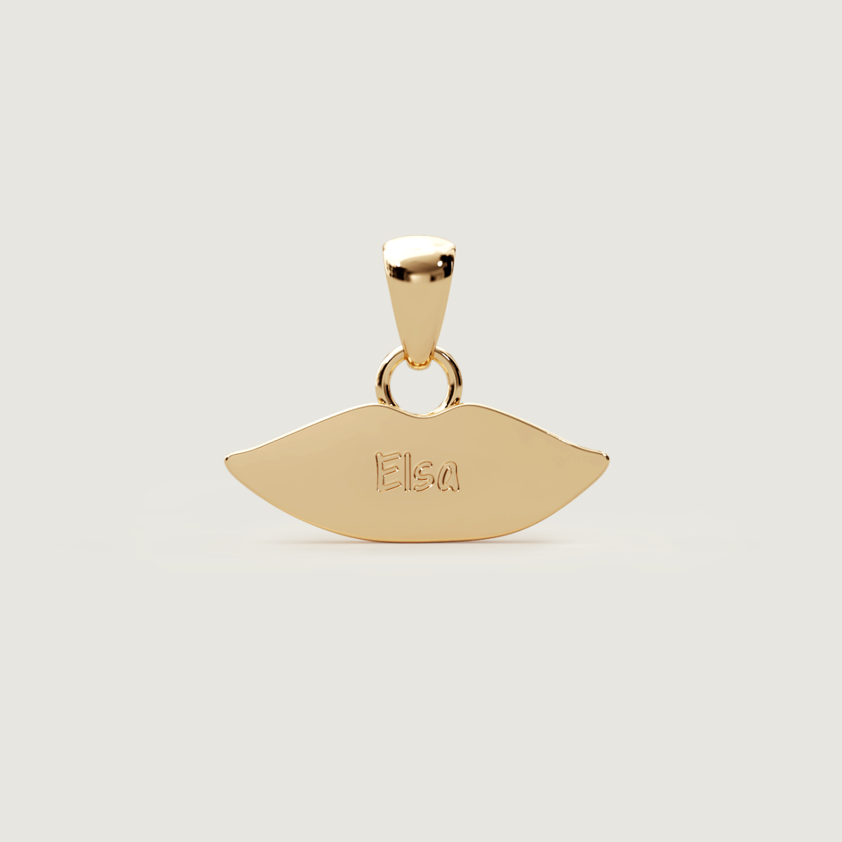Gold Classic Kiss Charm | Custom Beautiful Meaningful Jewelry - ilMio Jewelry