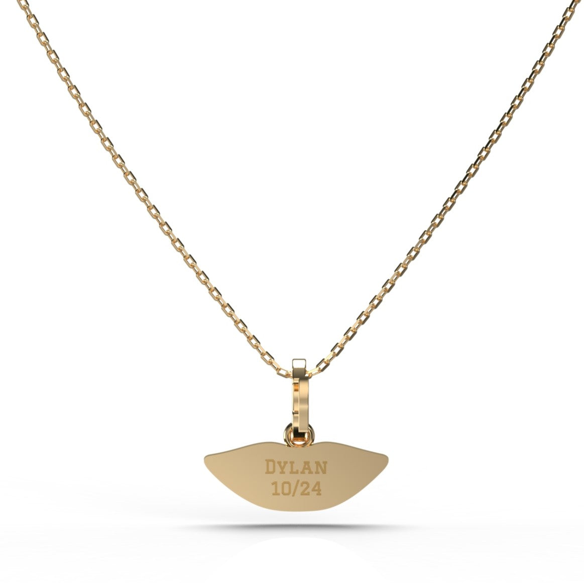 Gold Classic Kiss Charm