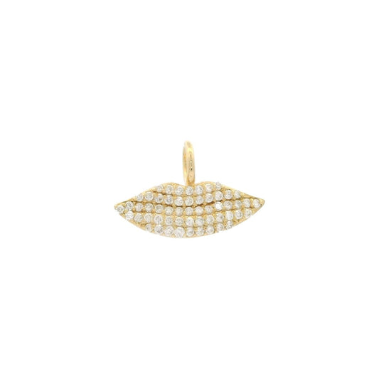 Diamond Pave Classic Kiss Charm | Custom Beautiful Meaningful Jewelry - ilMio Jewelry