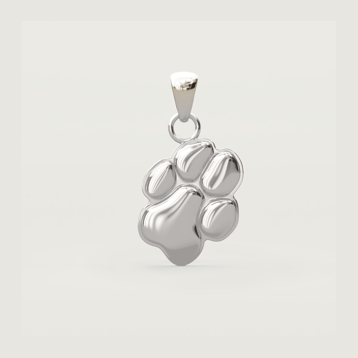 Silver Classic Paw Charm | Custom Beautiful Meaningful Jewelry - ilMio Jewelry