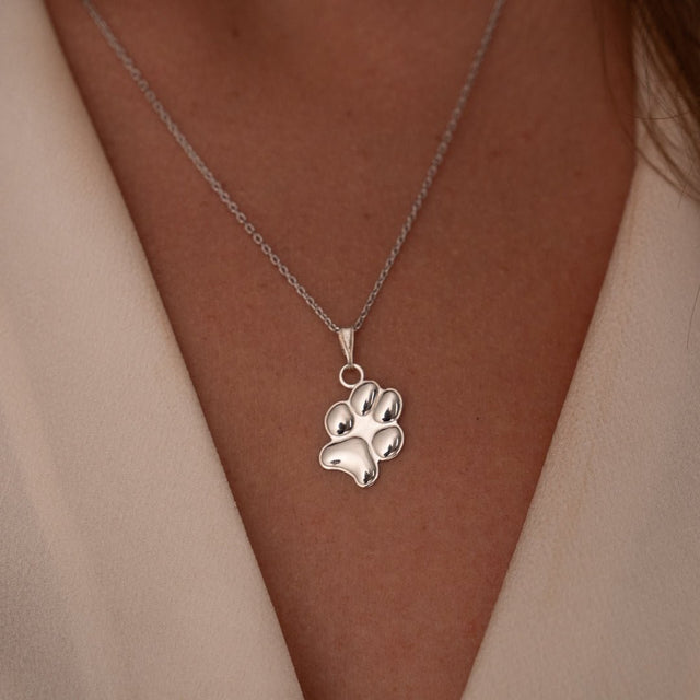 Silver Classic Paw Charm | Custom Beautiful Meaningful Jewelry - ilMio Jewelry