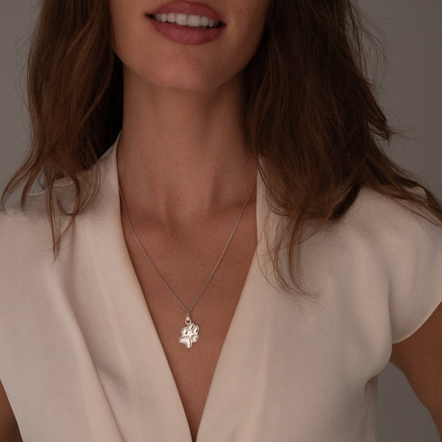 Silver Classic Paw Charm | Custom Beautiful Meaningful Jewelry - ilMio Jewelry