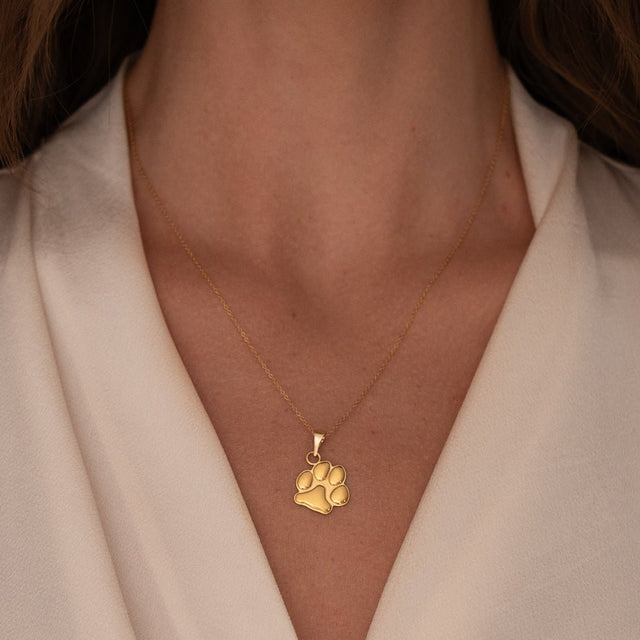Gold Classic Paw Charm | Custom Beautiful Meaningful Jewelry - ilMio Jewelry