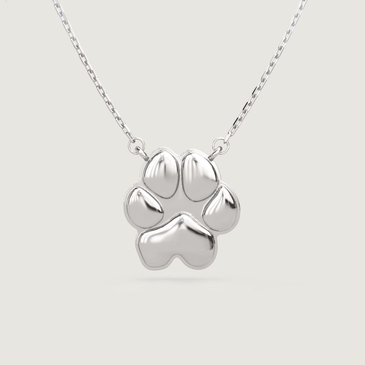 Silver Classic Paw Necklace | Custom Beautiful Meaningful Jewelry - ilMio Jewelry