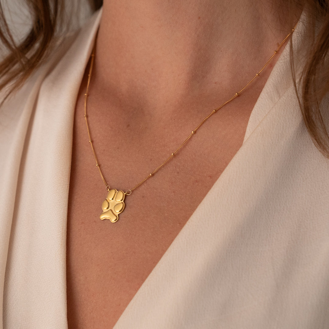 Gold Classic Paw Necklace