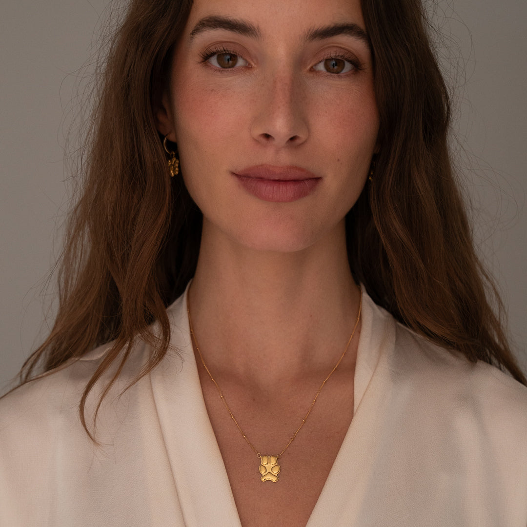 Gold Classic Paw Necklace