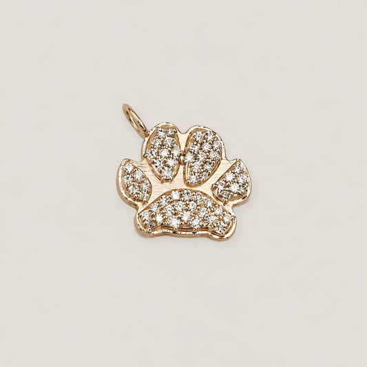 Diamond Paw Charm | Custom Beautiful Meaningful Jewelry - ilMio Jewelry