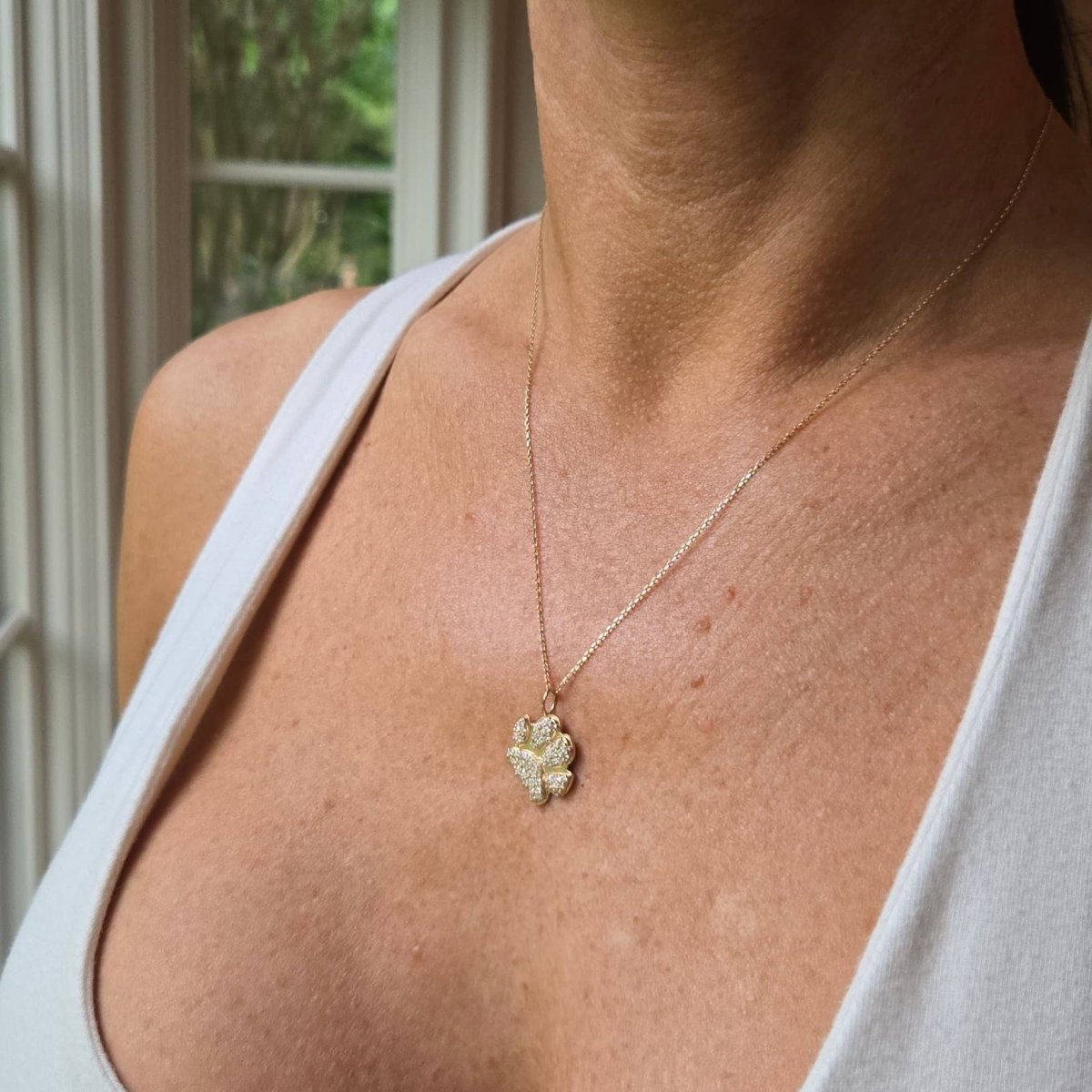 Diamond Paw Charm | Custom Beautiful Meaningful Jewelry - ilMio Jewelry