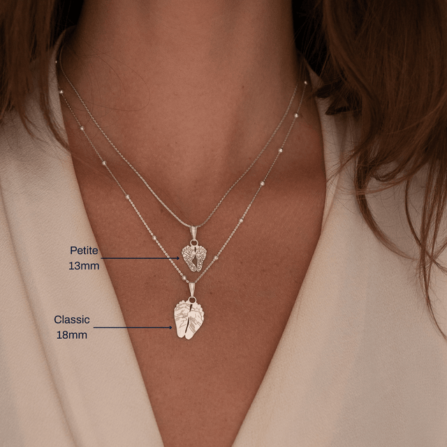 Gold Classic Footprint Charm | Custom Beautiful Meaningful Jewelry - ilMio Jewelry