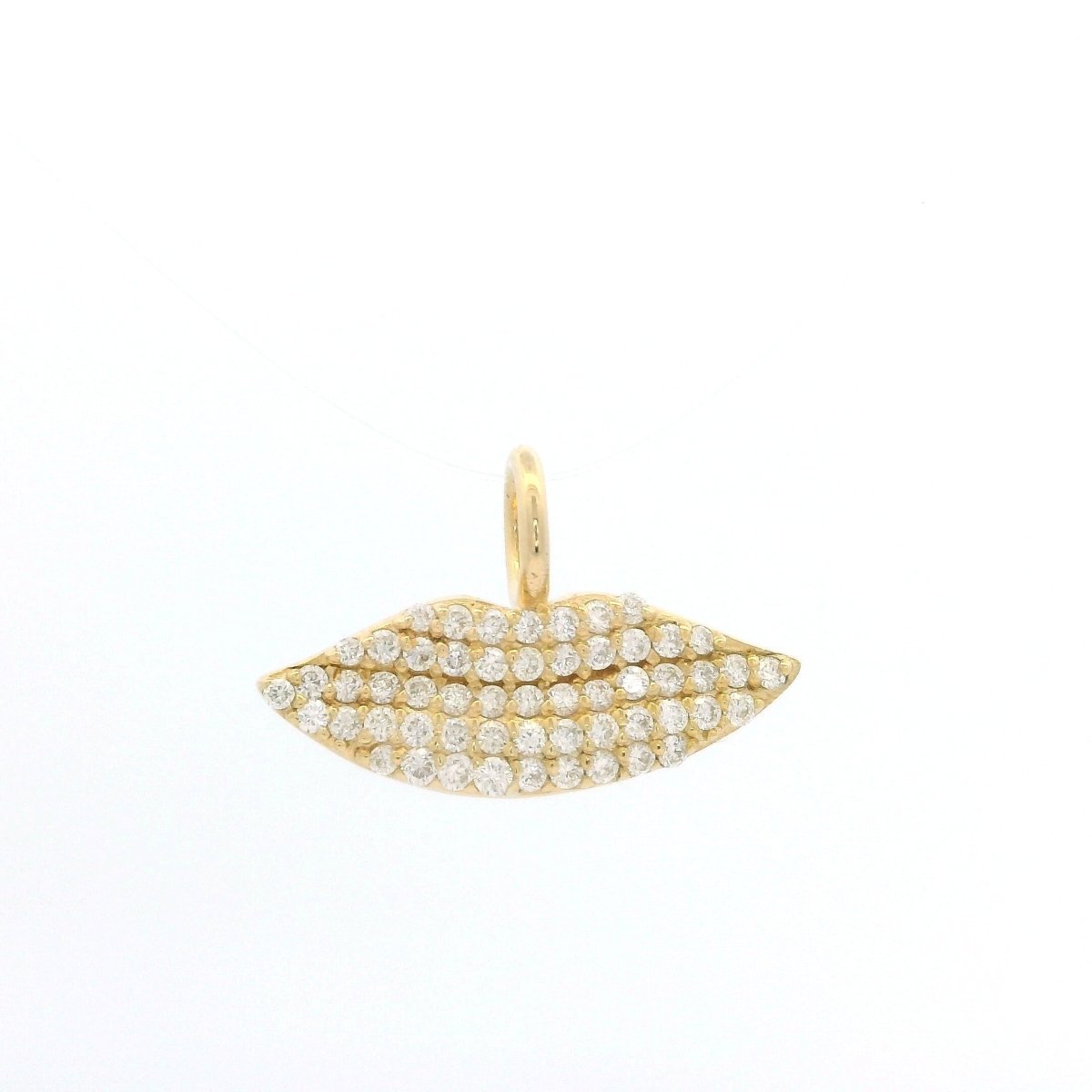 Diamond Pave Classic Kiss Charm | Custom Beautiful Meaningful Jewelry - ilMio Jewelry