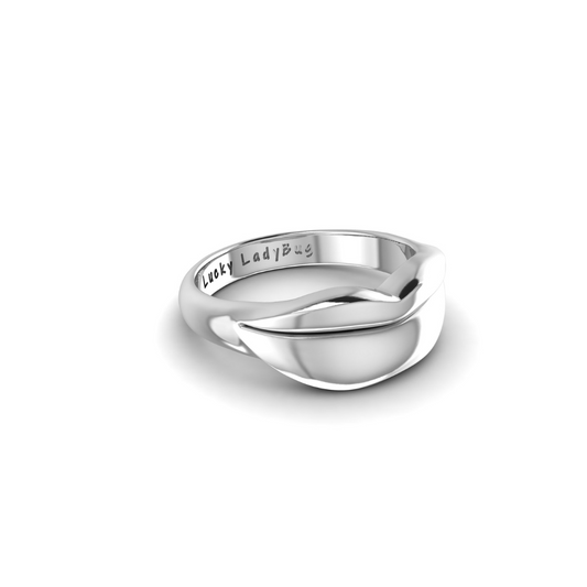 Silver Classic Kiss Ring