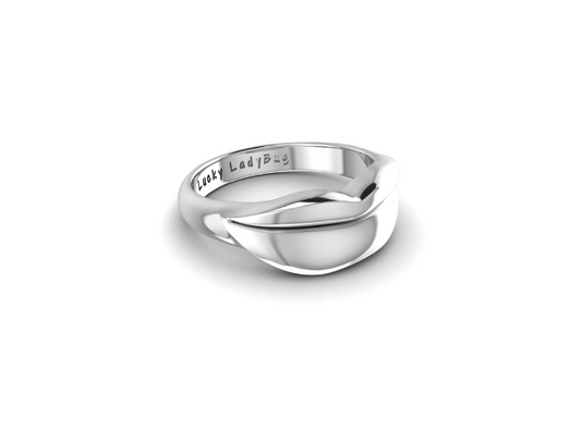 Silver Classic Kiss Ring