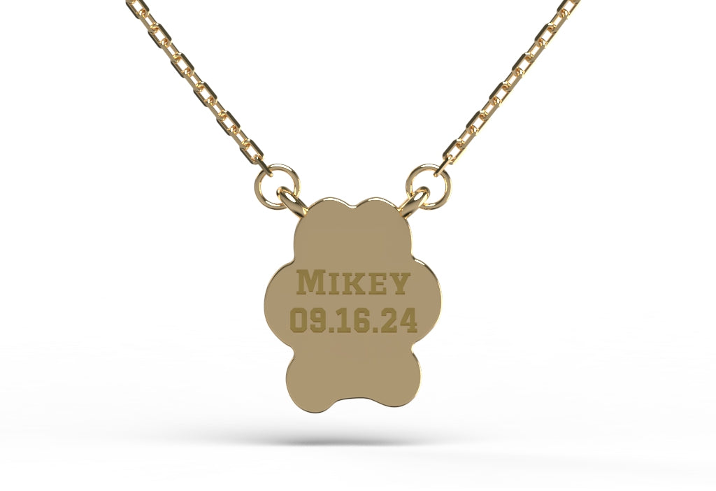 Small Gold Paw Necklace