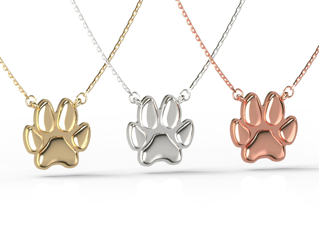 Gold Paw Necklace