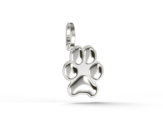 Silver Paw Charm