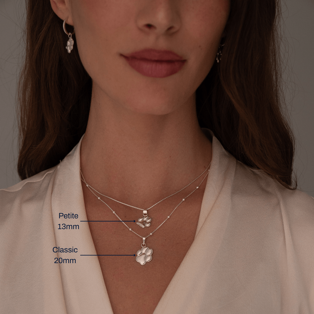 Silver Petite Paw Charm | Custom Beautiful Meaningful Jewelry - ilMio Jewelry