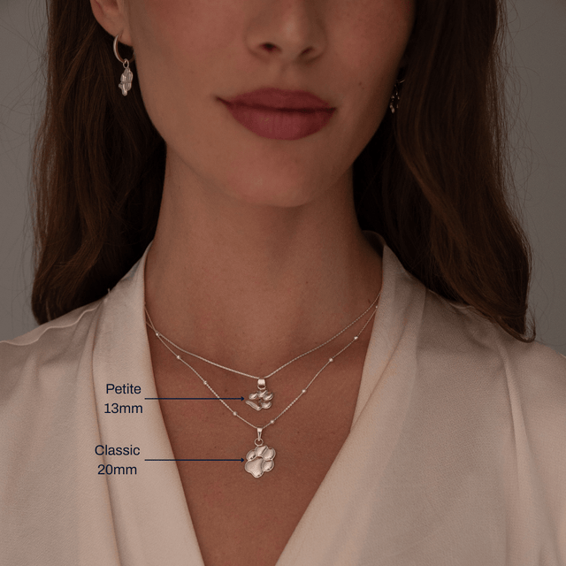 Silver Petite Paw Charm | Custom Beautiful Meaningful Jewelry - ilMio Jewelry