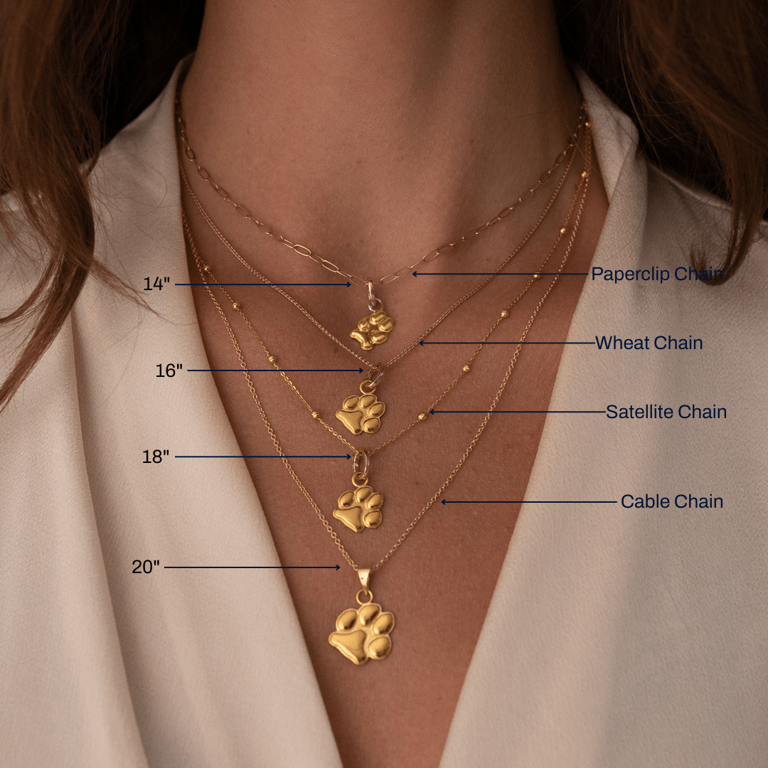 Gold Petite Paw Charm | Custom Beautiful Meaningful Jewelry - ilMio Jewelry