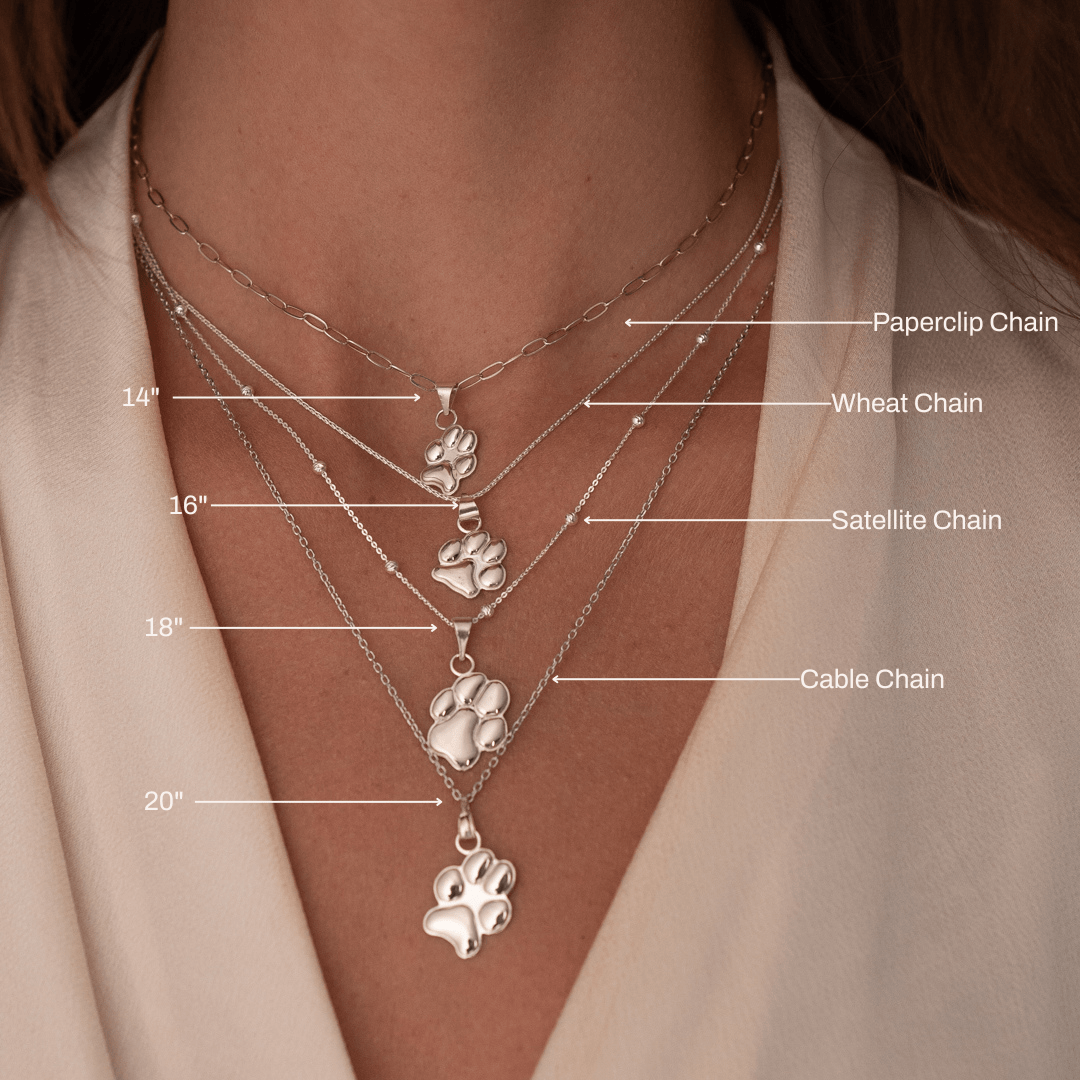 Silver Petite Paw Charm | Custom Beautiful Meaningful Jewelry - ilMio Jewelry