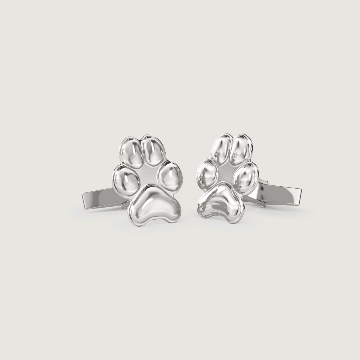 Silver Paw Cufflinks | Custom Beautiful Meaningful Jewelry - ilMio Jewelry