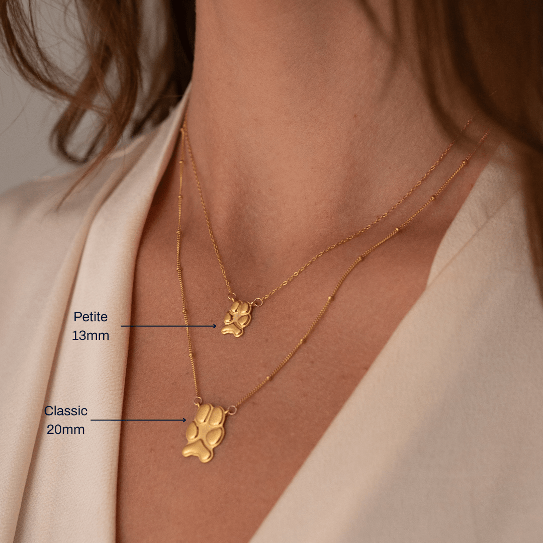 Diamond Classic Paw Necklace | Custom Beautiful Meaningful Jewelry - ilMio Jewelry