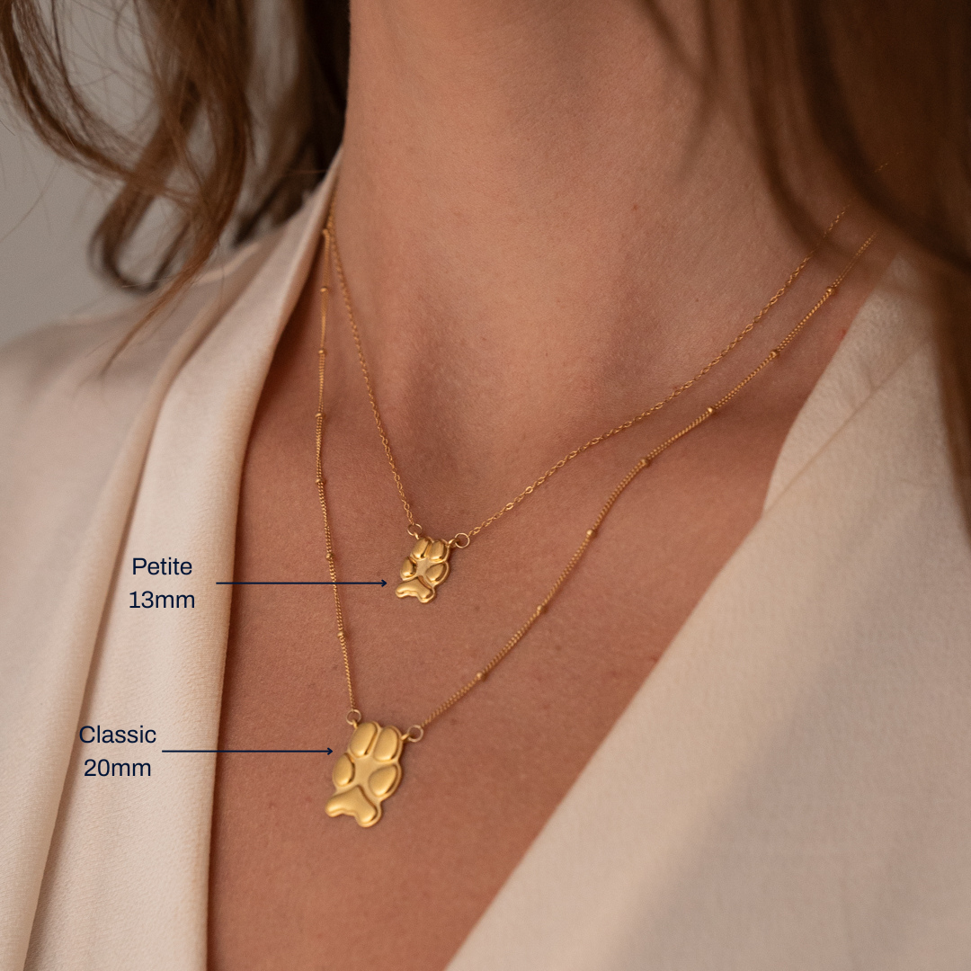 Gold Classic Paw Necklace