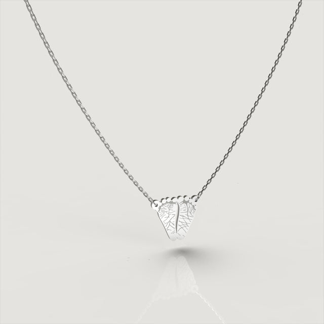 Silver Petite Footprint Necklace | Custom Beautiful Meaningful Jewelry - ilMio Jewelry