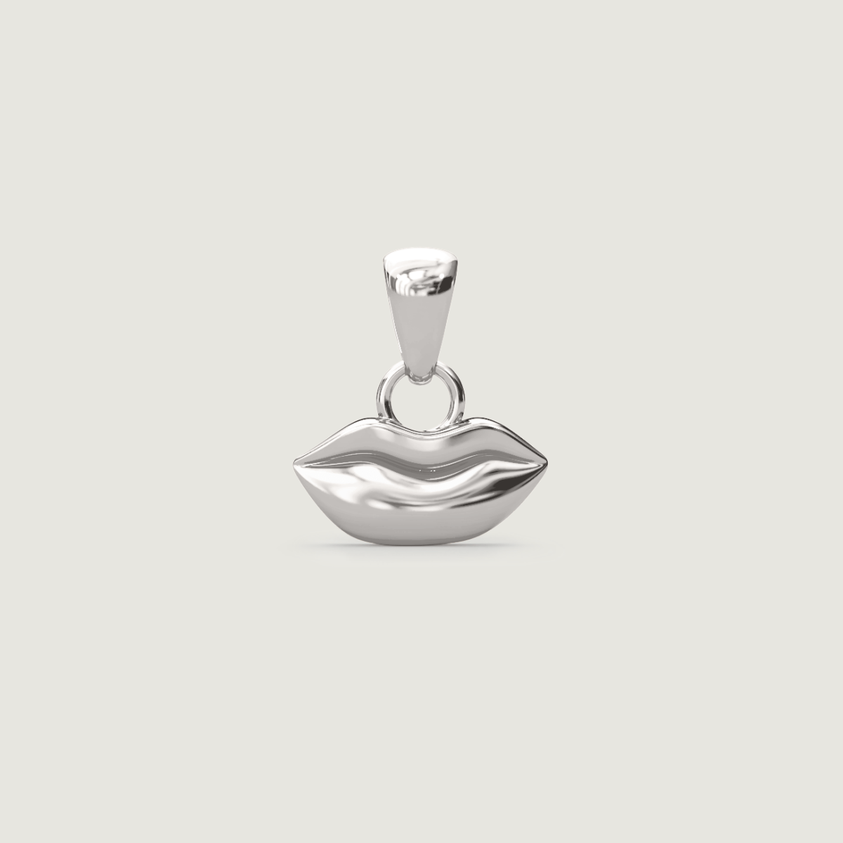 Silver Petite Kiss Charm | Custom Beautiful Meaningful Jewelry - ilMio Jewelry