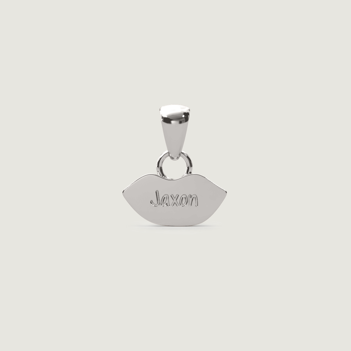 Silver Petite Kiss Charm | Custom Beautiful Meaningful Jewelry - ilMio Jewelry