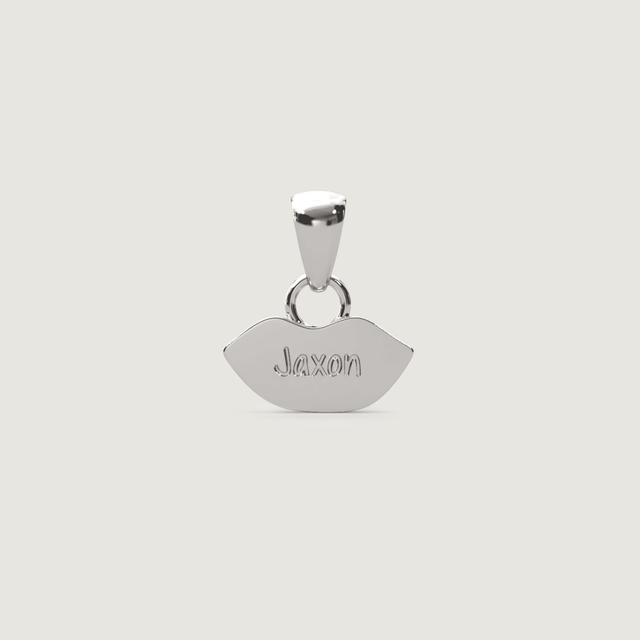 Silver Petite Kiss Charm | Custom Beautiful Meaningful Jewelry - ilMio Jewelry