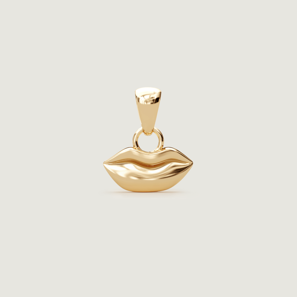 Gold Petite Kiss Charm | Custom Beautiful Meaningful Jewelry - ilMio Jewelry