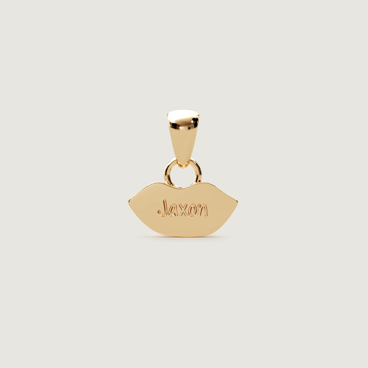 Gold Petite Kiss Charm | Custom Beautiful Meaningful Jewelry - ilMio Jewelry