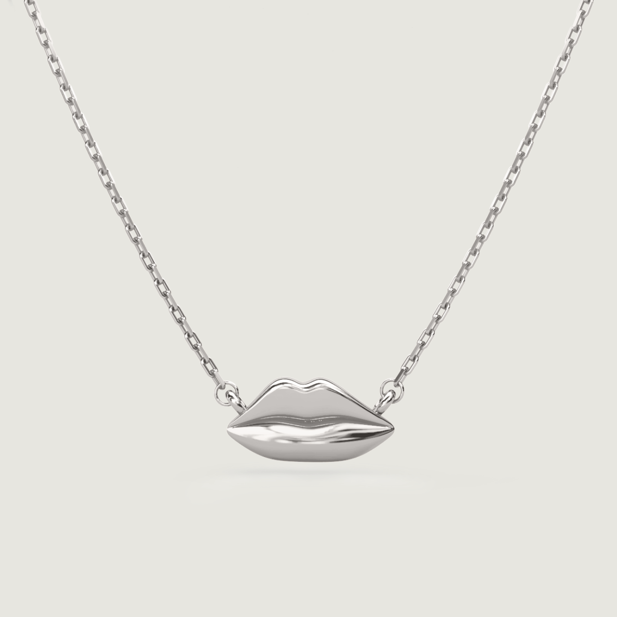 Silver Petite Kiss Necklace | Custom Beautiful Meaningful Jewelry - ilMio Jewelry