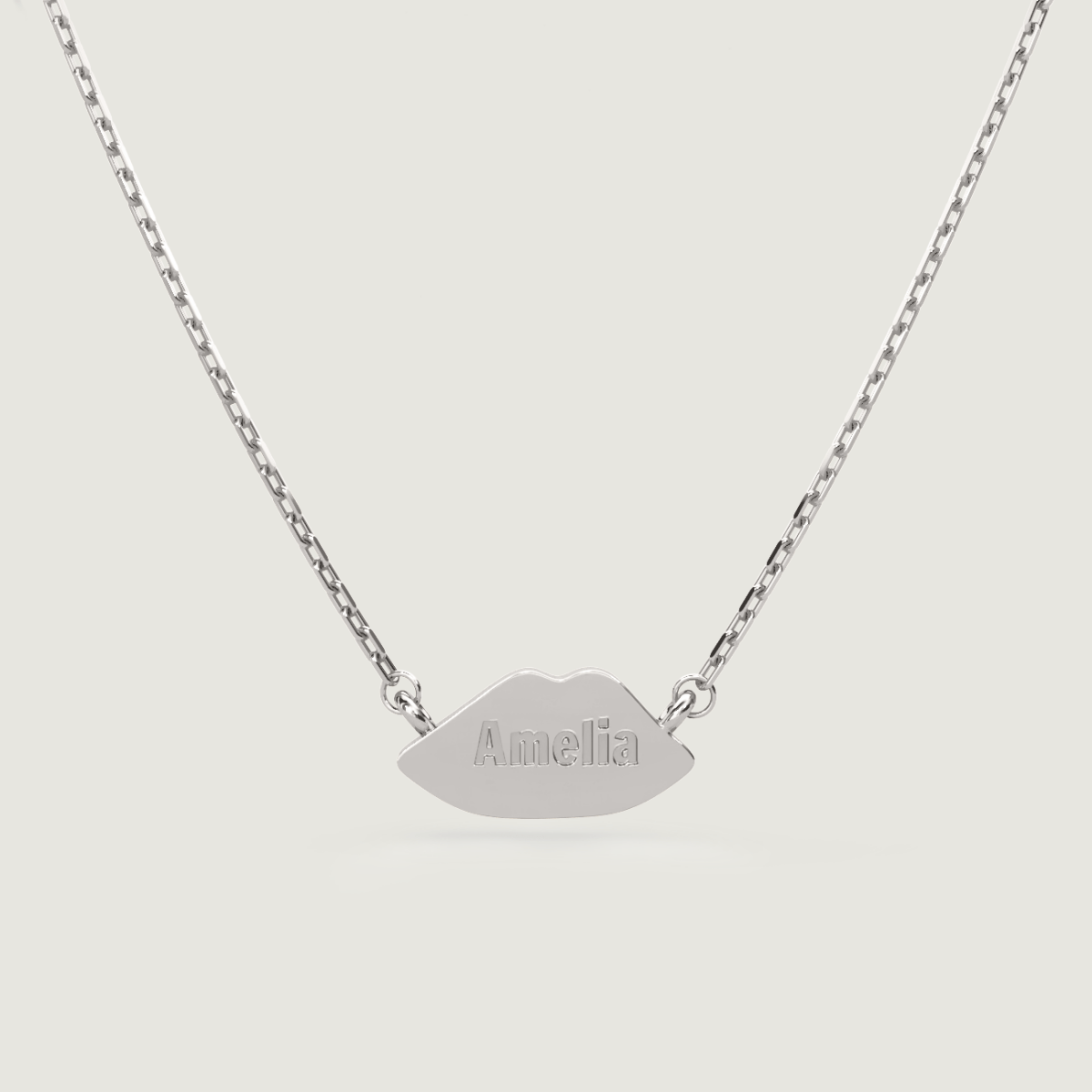 Silver Petite Kiss Necklace | Custom Beautiful Meaningful Jewelry - ilMio Jewelry